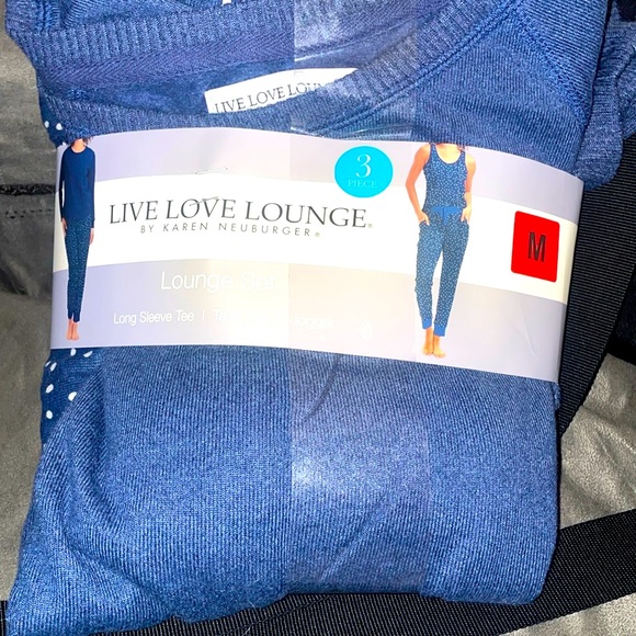 Karen Neuburger Other - 3 Piece Longue Set. Long sleeve tee, tank top and jogger. New. Size M.